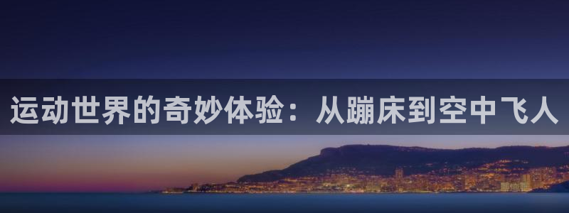 意昂体育4平台注册流程图:运动世界的奇妙体验:从蹦床到空中飞
